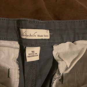 Size 16 womens striped dark gray khakis